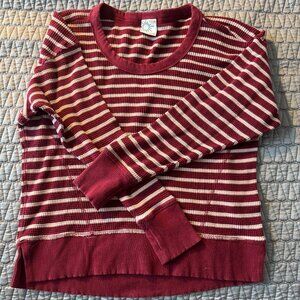 Aerie waffle striped long sleeve